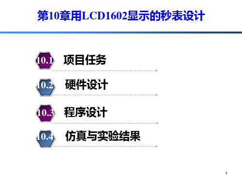 第10章 用LCD1602显示的秒表设计