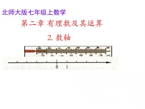 北师大版初中数学七上-2.2 数轴 课件 (共17张PPT)