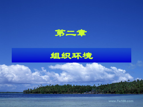 管理学  第二章 组织环境