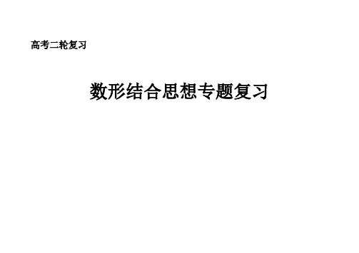 高考二轮复习数形结合思想专题