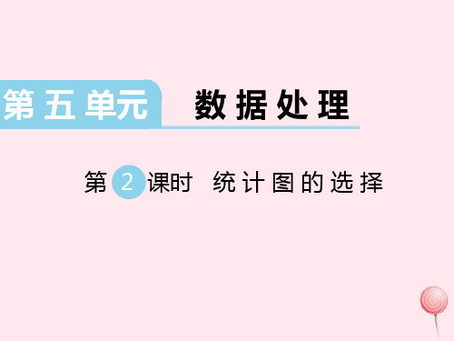 六年级数学上册第五单元数据处理第2课时统计图的选择教学课件北师大版