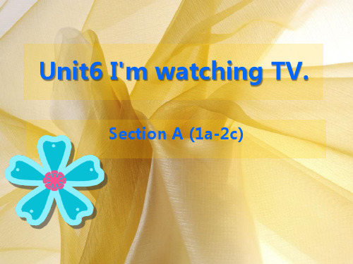 《I’m watching TV》课件ppt