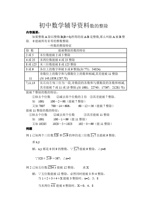 初中数学竞赛辅导资料(1)2