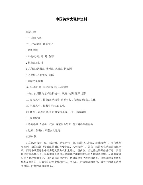 中国美术史课件资料