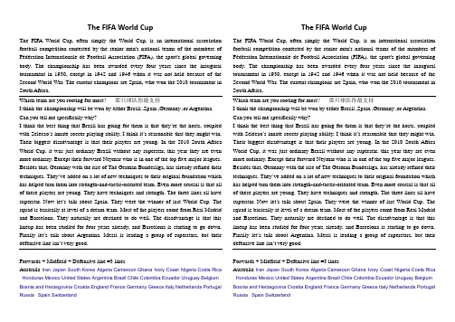 FIFA World Cup世界杯