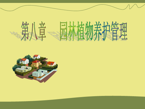 园林绿化管理(第八章   园林植物养护管理)