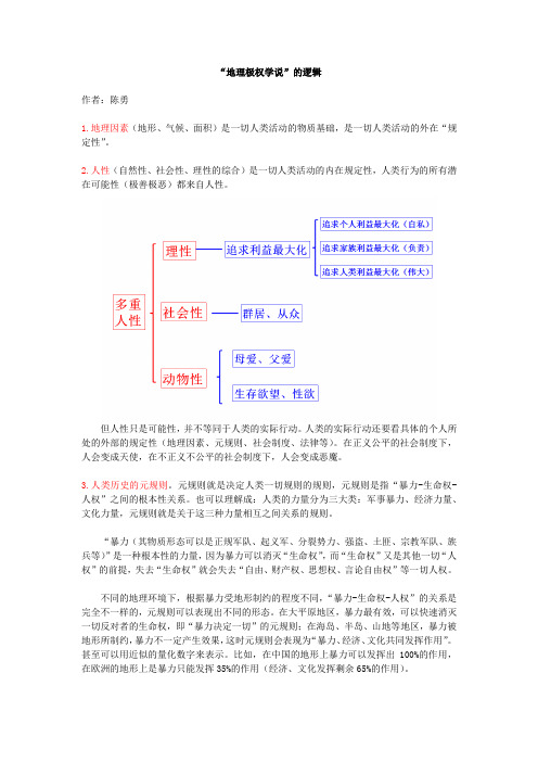 地理极权学说的逻辑