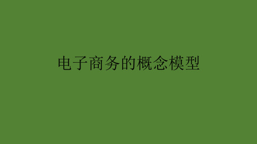 电子商务的概念(二)