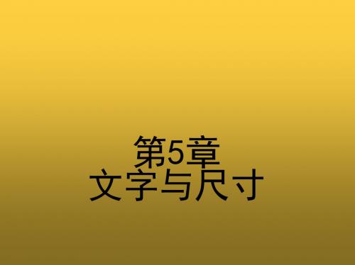 建筑CAD第五章