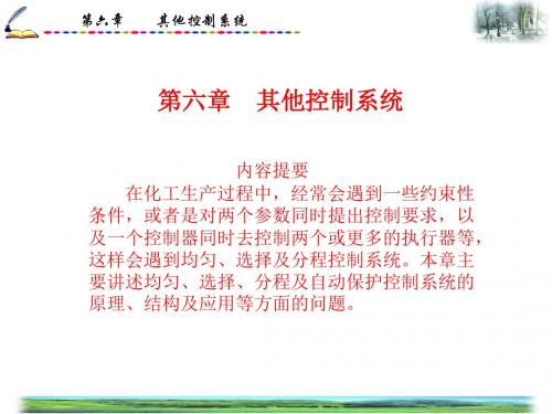 过程控制系统_齐卫红第六章