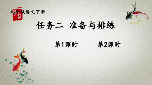 统编版九年级下册语文 任务二 准备与排练 课件 (2)