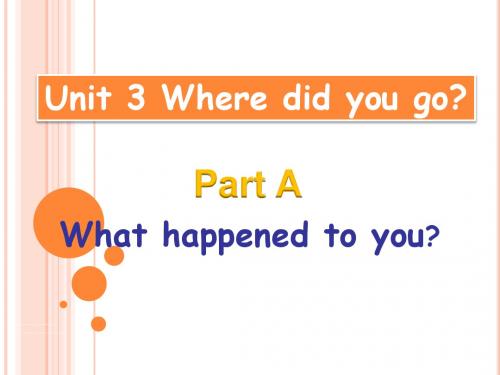 2018人教版新版pep小学英语六年级下册Unit3 Where did you go PartA B