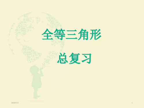 全等三角形总复习知识框架汇总ppt课件