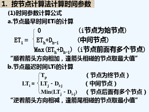 节点时间计算法 PPT