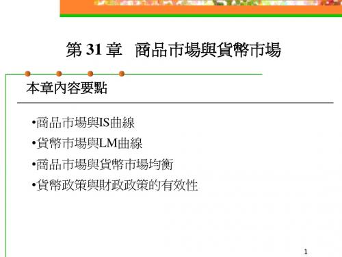 商品市场与货币市场