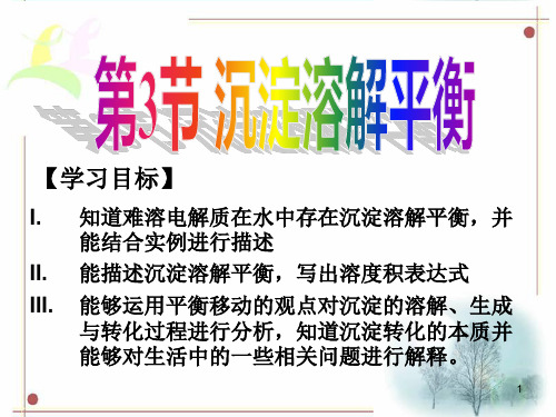 沉淀溶解平衡ppt课件