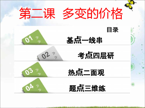 2019-2020学年高中三维设计一轮复习政治通用版课件：必修一 第一单元 第二课 多变的价格