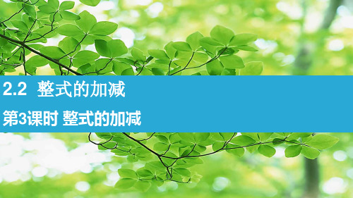 七年级数学上册 第二章 整式的加减 2.2 整式的加减第3课时 整式的加减课件上册数学课件