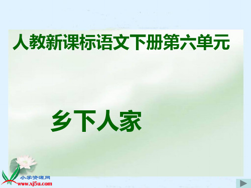 人教新课标四年级语文下册《乡下人家》PPT课件