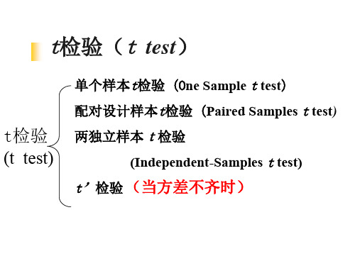 医学统计学之F检验