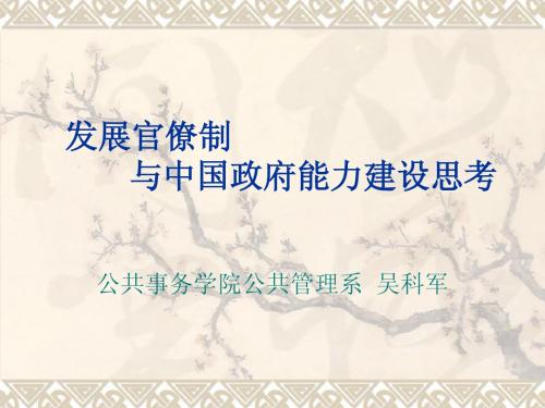 发展官僚制