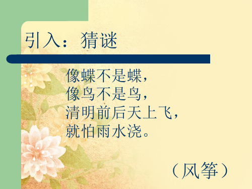 五彩缤纷的风筝