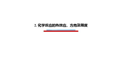 2.3.4 化学反应的吉布斯自由能变—化学反应方向的判据
