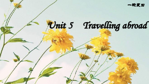 高三英语一轮复习优质课件4：Unit 5 Travelling abroad