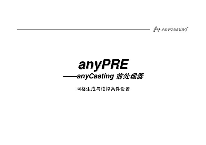 韩国AnyPRE压铸模流分析