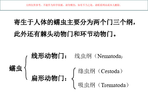 医学蠕虫学医学知识讲座培训课件