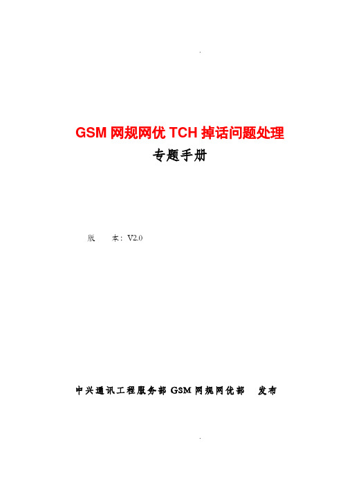 GSM网规网优TCH掉话问题处理专题手册