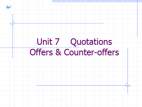 unit 7 Quatations_ offers