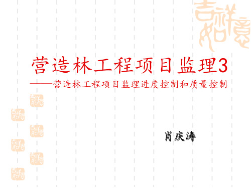 营造林工程项目监理3