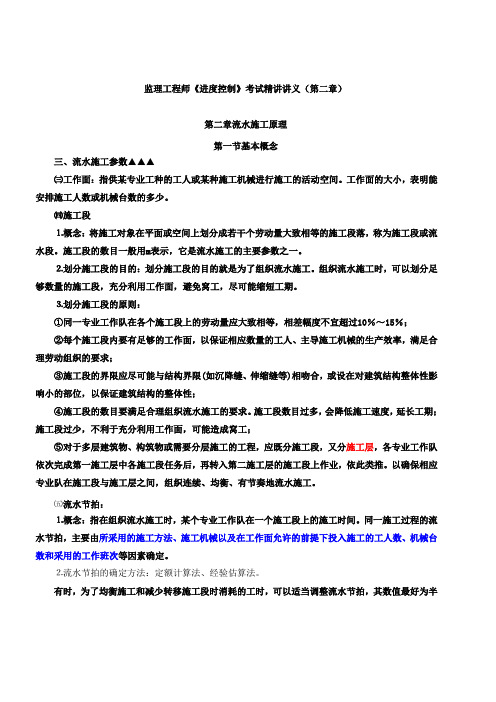 监理工程师《进度控制》考试精讲讲义(第二章)