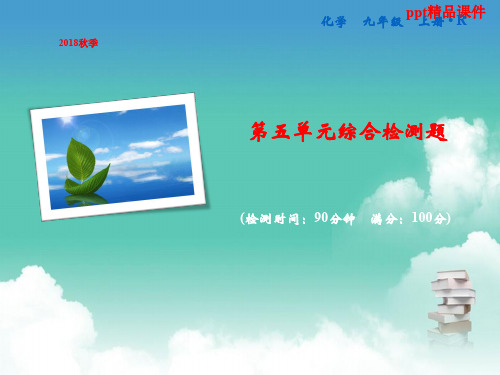 九年级化学上册第5单元化学方程式综合检测卷作业课件新版新人教版