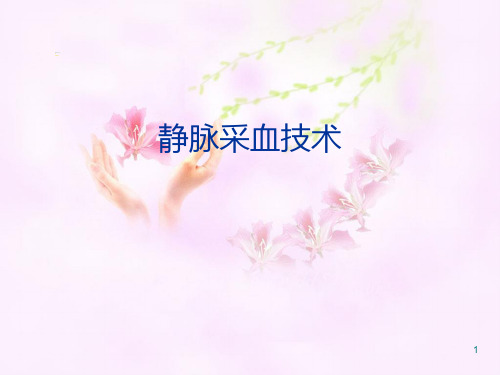 (精选课件)静脉采血幻灯片