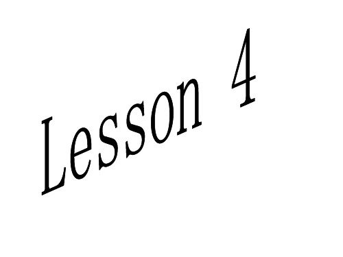 高一英语上学期unit1-lesson4-北师大版-P