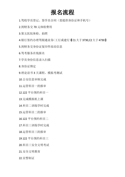 报名流程