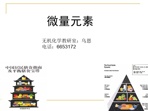 无机化学+微量元素