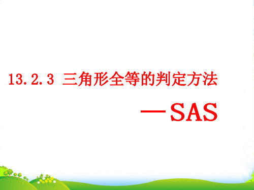 华师大版八年级数学上册13.2三角形全等的判定3课件