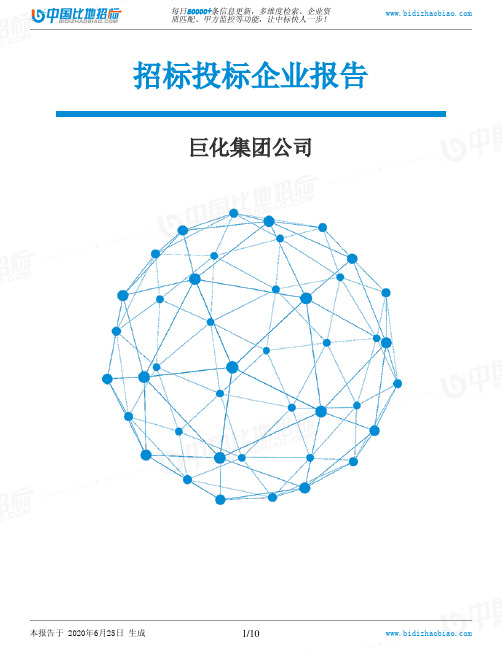 巨化集团公司-招投标数据分析报告