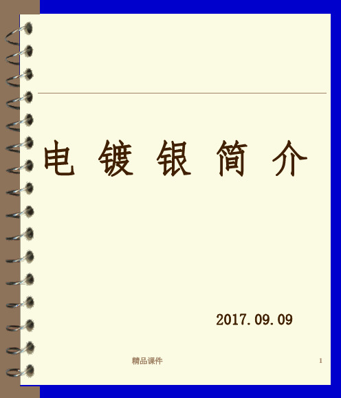 电镀银简介ppt课件