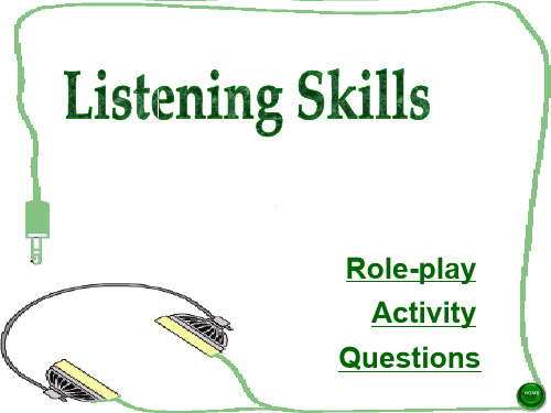 英语视听说UNIT4 Listening Skills