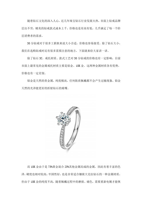 ITEN30分钻戒挑选注意事项