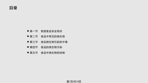 食品微生物污染与控制PPT课件