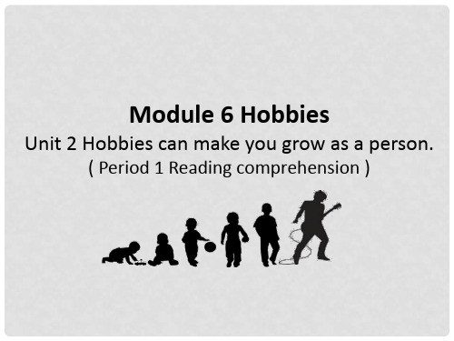 八年级英语下册 Module 6 Hobbies Unit 2 Period 1 Re