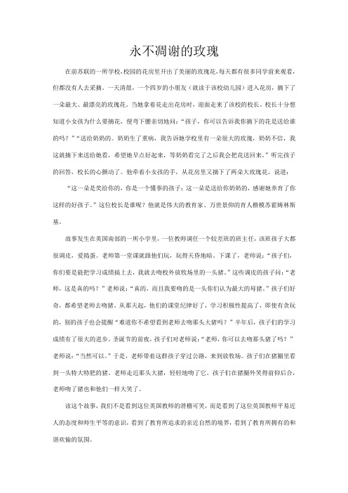 永不凋谢的玫瑰 -完整获奖版