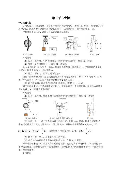 第二讲滑轮