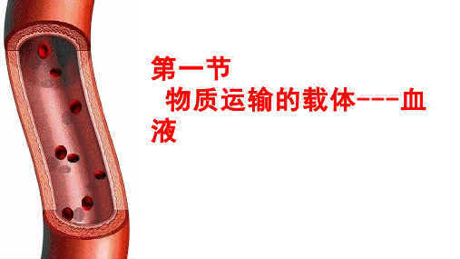 冀少版七年级下册2.2.1物质运输的载体-血液课件