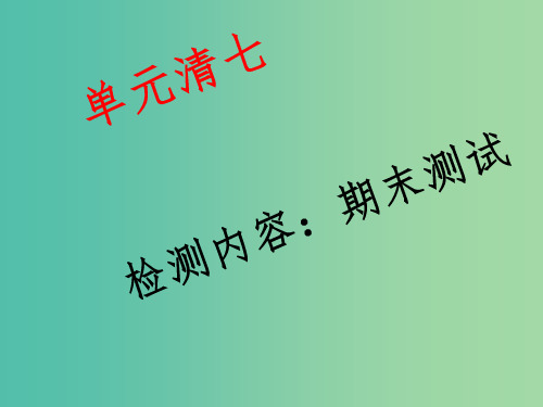 七年级数学下学期单元清七课件 (新版)华东师大版